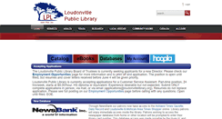 Desktop Screenshot of loudonvillelibrary.org