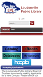 Mobile Screenshot of loudonvillelibrary.org