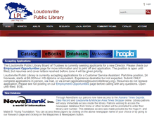 Tablet Screenshot of loudonvillelibrary.org